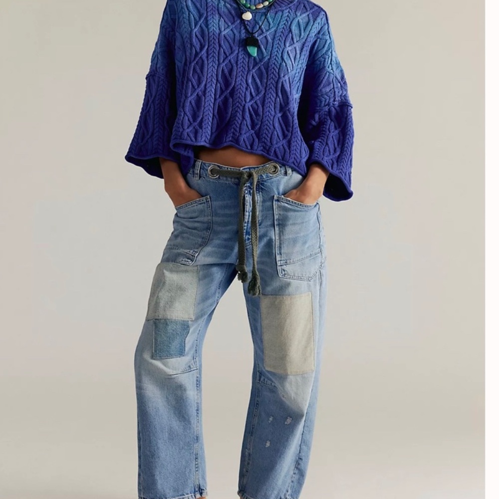 Free People Moxie jeans in Truest Blue size 30